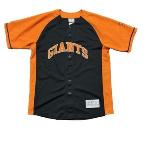 San Francisco Giants Genuine Merch Baseball Jersey Men's Size M/L Black Orange